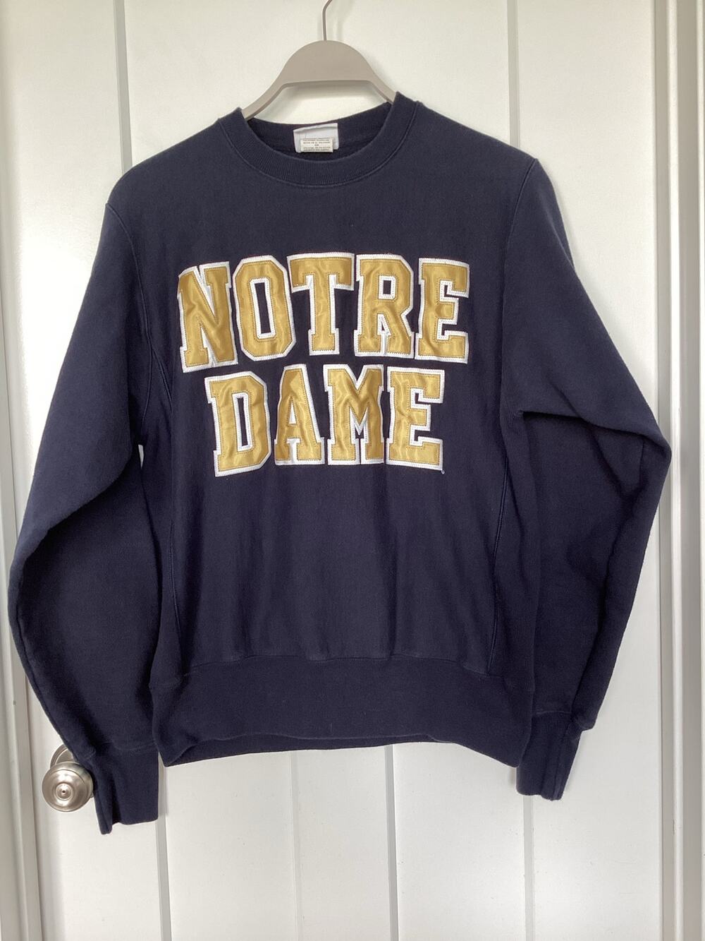 VTG Champion Reverse Weave Notre Dame Fighting Irish Crewneck Sweatshirt Small